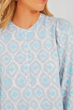 Blue Ikat Zipper Zadie Maxi Dress -Outfit And Shoe Sales Store yqJIKAz0sYuC6ZyXsgYydId0kKugDk1v 1