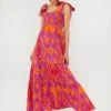 Exclusive Sunset Ikat Kelly Dress