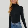 Vineyard Vines Jet Black Heritage Rib Turtleneck