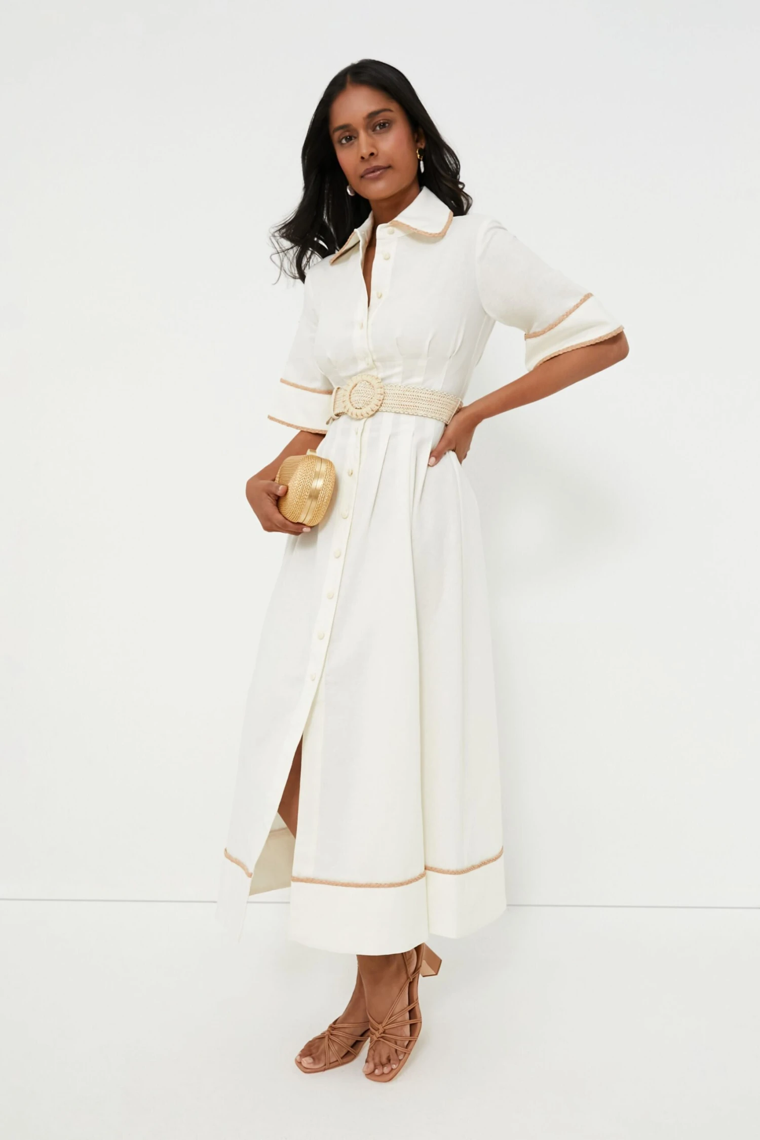 Off White Lucia Shirt Dress 2 Off White Lucia Shirt Dress - Image 2