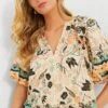 ULLA JOHNSON Pearl Flora Alessia Top