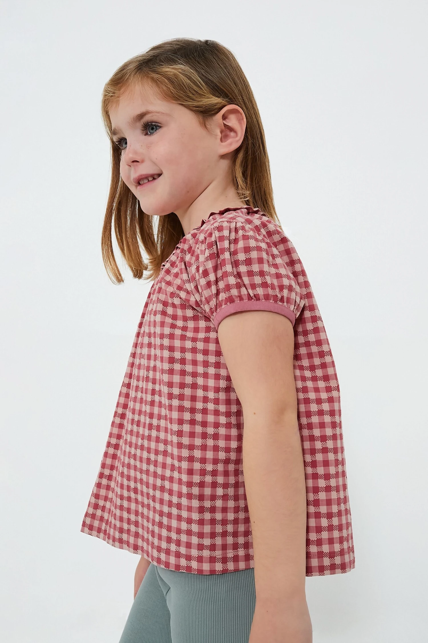 Pink Check Margaret Blouse 3 Pink Check Margaret Blouse - Image 3